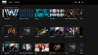HBO Nordics webbplats