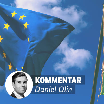 EU:s och Italiens flagga