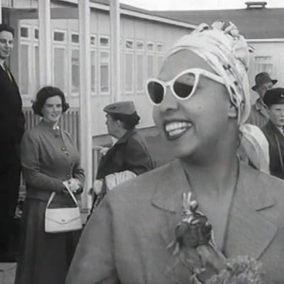 Josephine Baker saapui Suomeen.