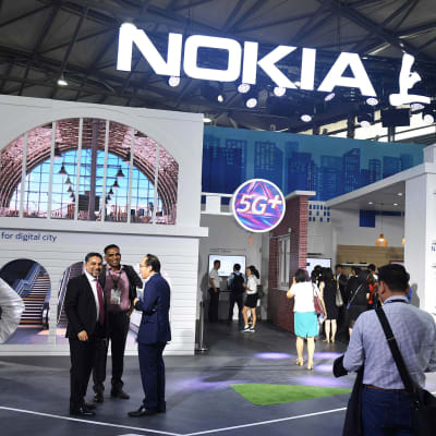 Nokian osasto Shanghain Mobile World -messuilla 27. kesäkuuta.