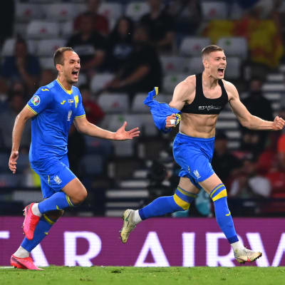 Artem Dovbyk blev matchhjälte.