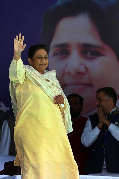 "Dalitdrottningen" Mayawati som tidigare var premiärminister i Uttar Pradesh väntas göra ett gott val denna gång