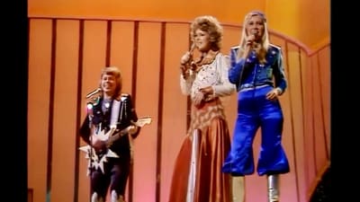 Svenska Abba tog hem vinsten i Eurovisionen år 1974.