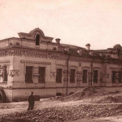 Ipatjevhuset i Jekaterinburg (Sverdlovsk) där tsarfamiljen mördades 1918.