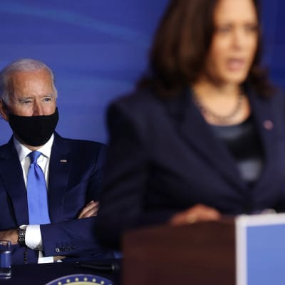 Presidenttiehdokas Joe Biden ja varapresidenttiehdokas Kamala Harris.