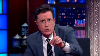 Stephen Colbert i Late Night with Stephen Colbert.