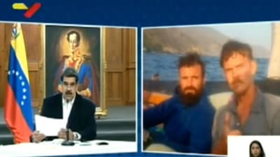 Venezuelas president Nicolás Maduro talar i tv 