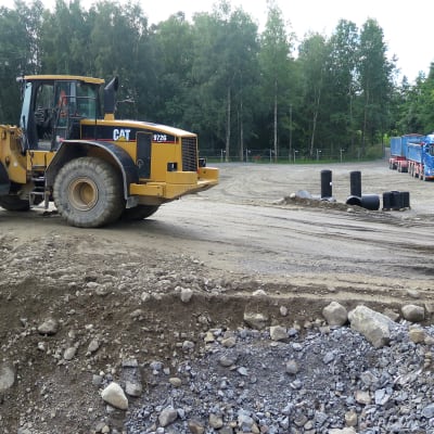 Härmälän kaatopaikkatyömaan kunnostusta