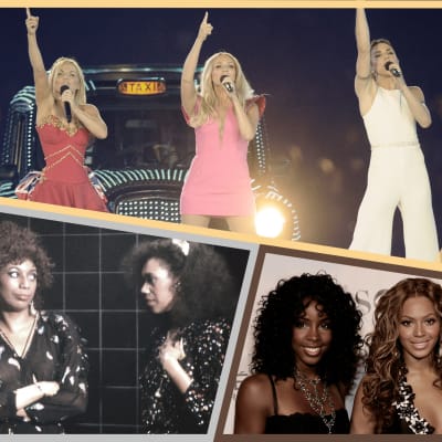 1: Spice Girls, 2: The Pointer Sisters, 3: Destiny's Child.