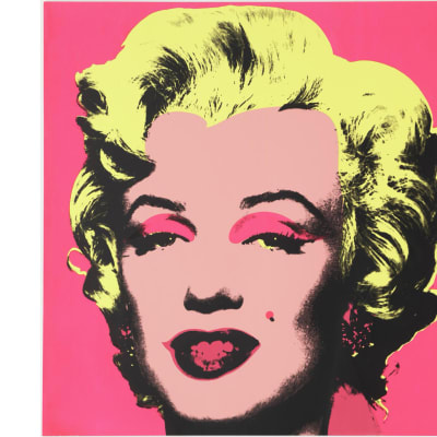 Andy Warholin Marilyn Monroeta esittävä juliste