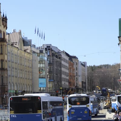 Keskustori, Hämeenkadun ratikkatyömaa