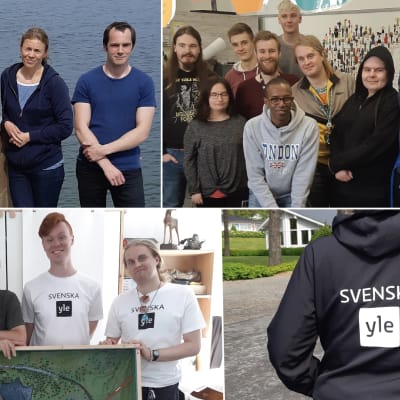 Kollage av foton från kaffe med yle