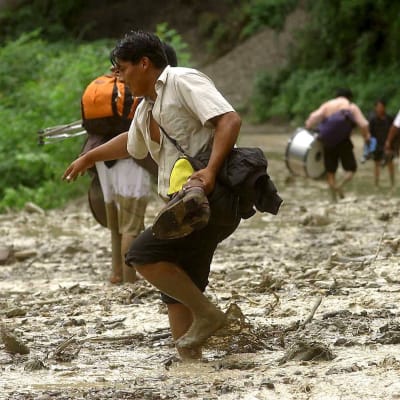 Väderfenomenet El Niño orsakade kraftiga översvämningar i Bolivia 2007.