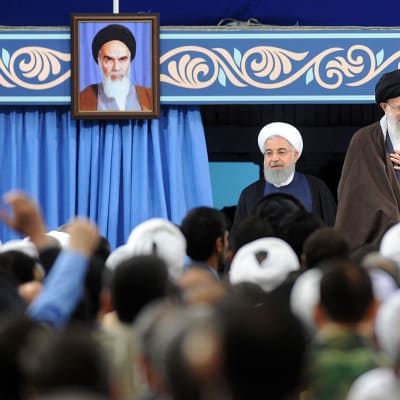 Ali Khamenei och Hasan Rouhan