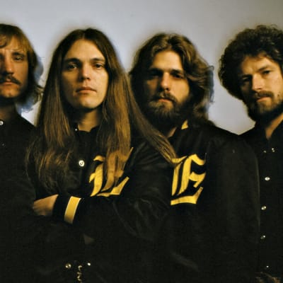 En bild på bandet Eagles medlemmar.