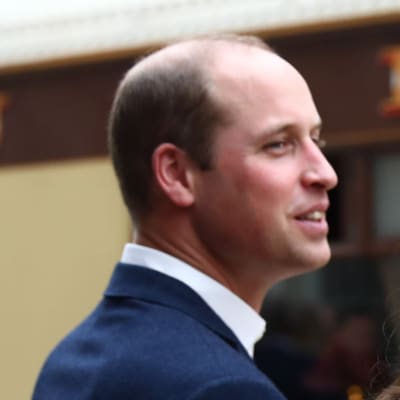 Prins William, hertig av Cambridge, med sin fru Cathrine, hertiginna av Cambridge, i London den 16 oktober 2017. 