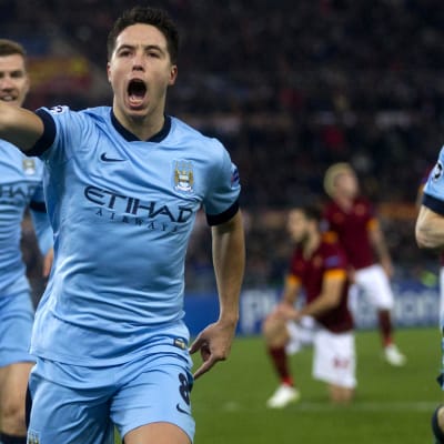 Samir Nasri firar, Roma-Manchester City i CL, 10.12.2014