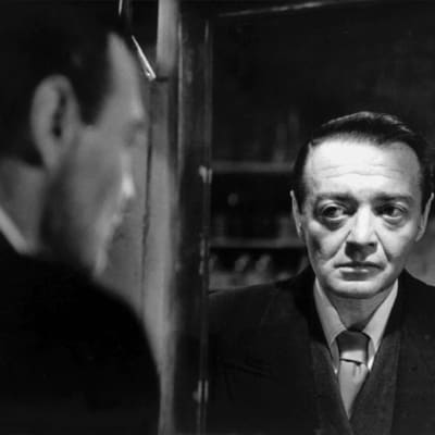 Peter Lorre elokuvassa Kadotettu (Der Verlorene), 1951