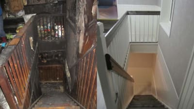 brand, före och efter