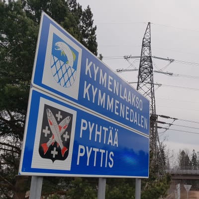 Gränsen till Kymmenedalen i Pyttis.