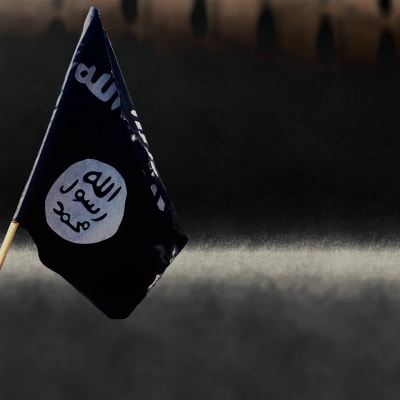 ISIS-järjestön lippu.
