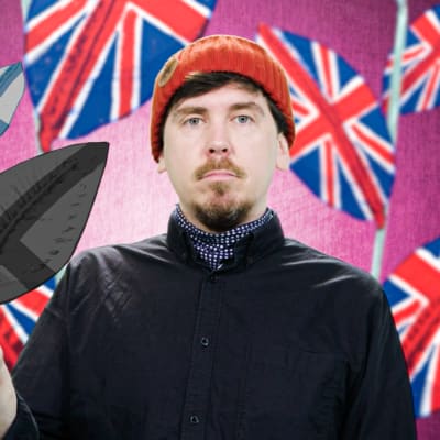 Kuvassa Viikon Tuukan eli toimittaja Tuukka Pasasen kädestä kasvaa animoitu kasvi, jonka lehdet näyttävät tummenevilta Suomen lipuilta, taustalla kasvaa suuret brittilippulehtiset kasvit.