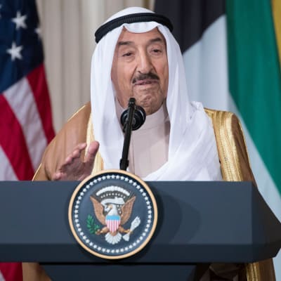 Kuwaitin emiiri Sabah al-Ahmed al-Jaber al-Sabah vieraili Donald Trumpin luona Washingtonissa syyskuun alussa.