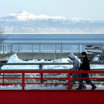 Den annekterade ryska ön Kunashiri ligger endast 24 kilometer norr om hamnstaden Rausu på den japanska stor ön Hokkaido