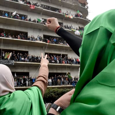 Demonstrationer mot president Bouteflika i Algeriets huvudstad Alger 8.3.2019