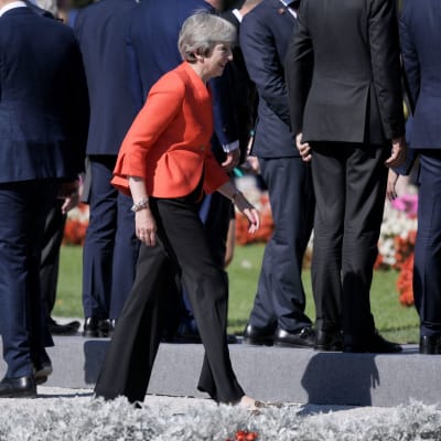 Britannian pääministeri Theresa May osallistui EU-huippukokoukseen Salzburgissa.