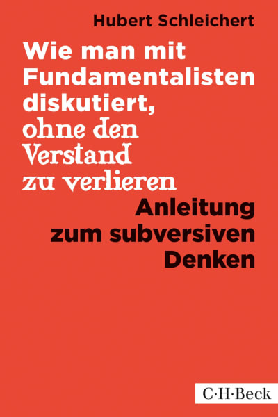 Pärm till boken Wie man mit Fundamentalisten diskutiert ohne den Verstand zu verlieren (Hubert Schleichert 1997)