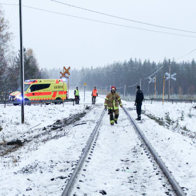 Raaseporin tasoristeyksessä tapahtui tuhoisa onnettomuus 26.10.2017.