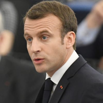 Macron talade inför Europaparlamentet i Strasbourg
