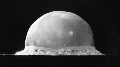 Atombombsexplosion. Trinitytestet 1945. 