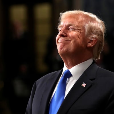 Tyytyväinen Trump