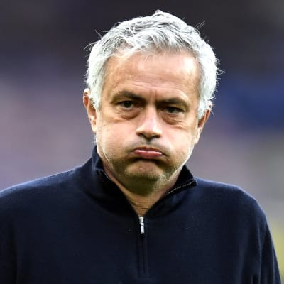 José Mourinho inför Tottenhams borta match mot Everton i fredags. Matchen slutade 2–2.