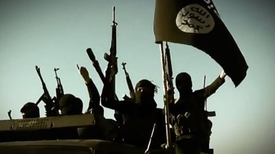 Bild från IS-propagandavideo 17.3.2014. Anbar, Irak.
