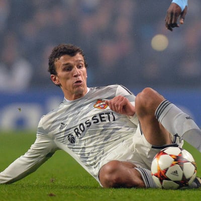 Roman Eremenko i hetluften i Champions League.