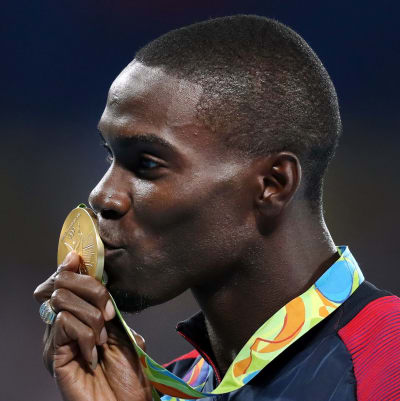 Kerron Clement vann på torsdagen OS-guld på 400 meter hinder.