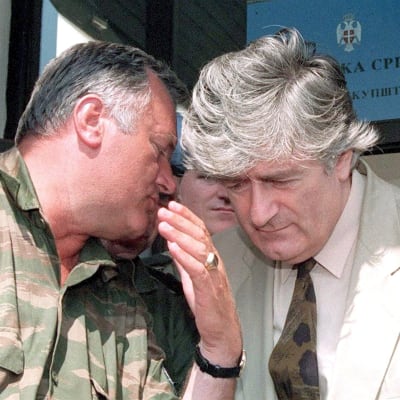 Radovan Karadzic och Ratko Mladic