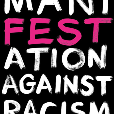 Plansch för Manifestationen mot rasism