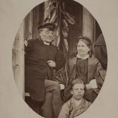 Johan Ludvig och Fredrika Runeberg år 1863.