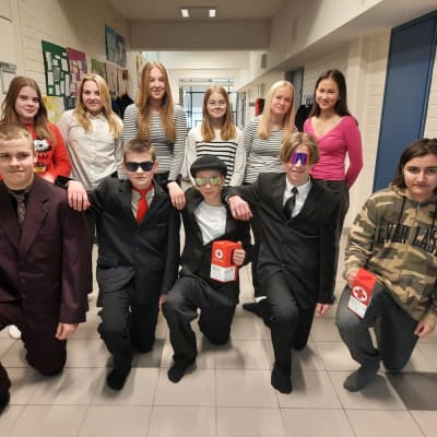 Elever i skola. 