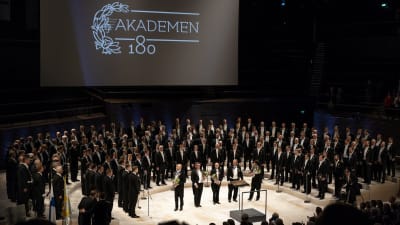Akademiska Sångföreningen under sin 180-års jubileumskonsert 2018. 