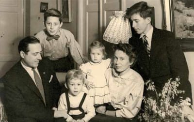 Maria Romantschukin lapsuuden perhe.