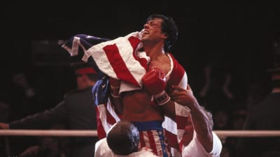 Sylvester Stallone i filmen Rocky IV 1985. 