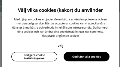 Cookies på Svenska.yle.fi