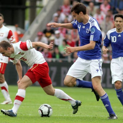 Tim Sparv under Finland-Polen i Kelce 29.5.2010.