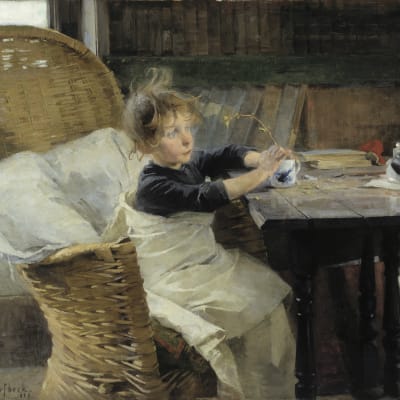 Helene Schjerfbecks målning Konvalecenten, 1888