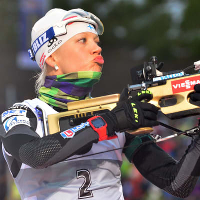 Kaisa Mäkäräinen i Oberhof säsongen 2013-14.